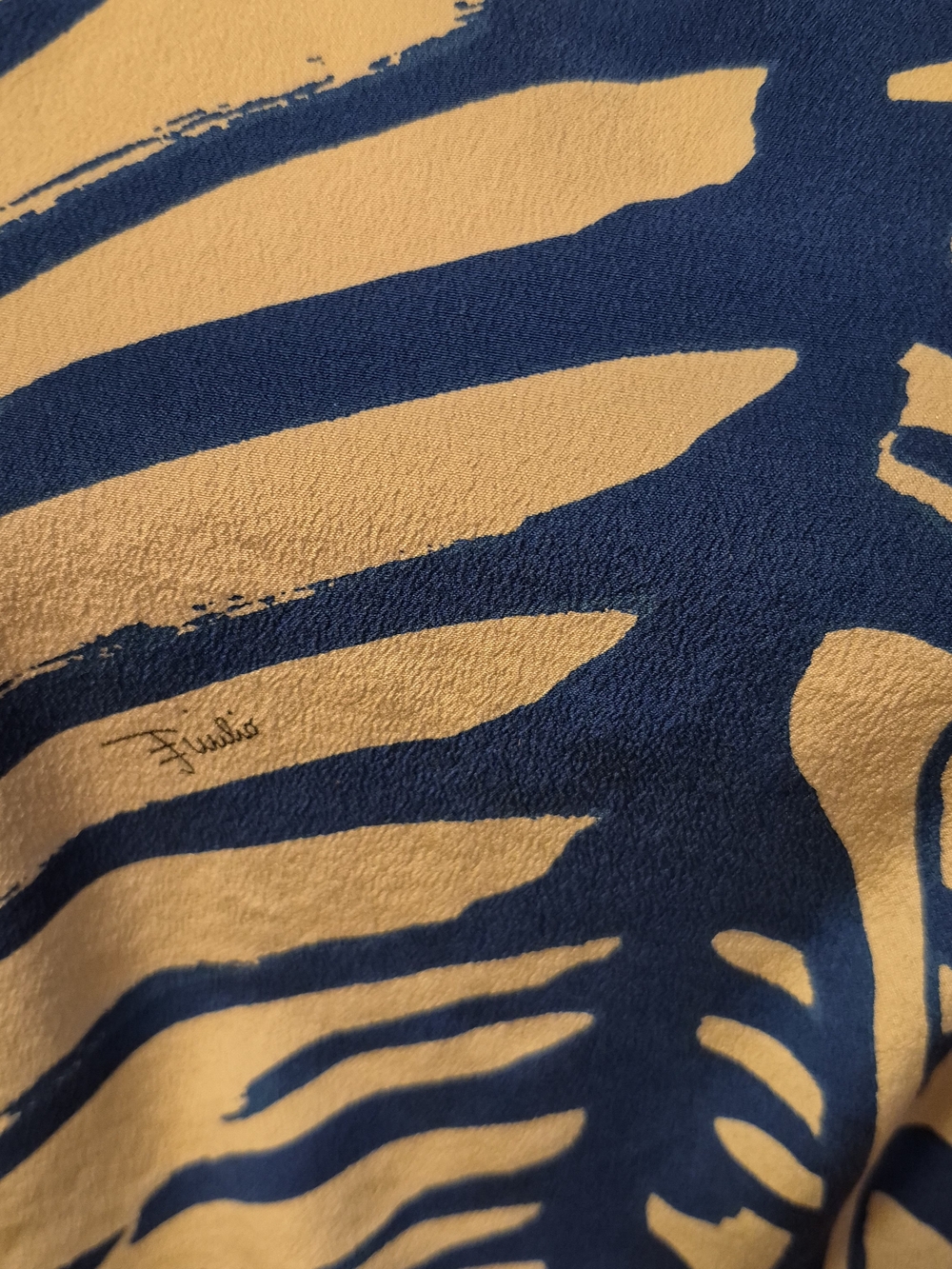 RARE Emilio Pucci Blue and Cream Graphic Tank Top - Picture 6 of 14
